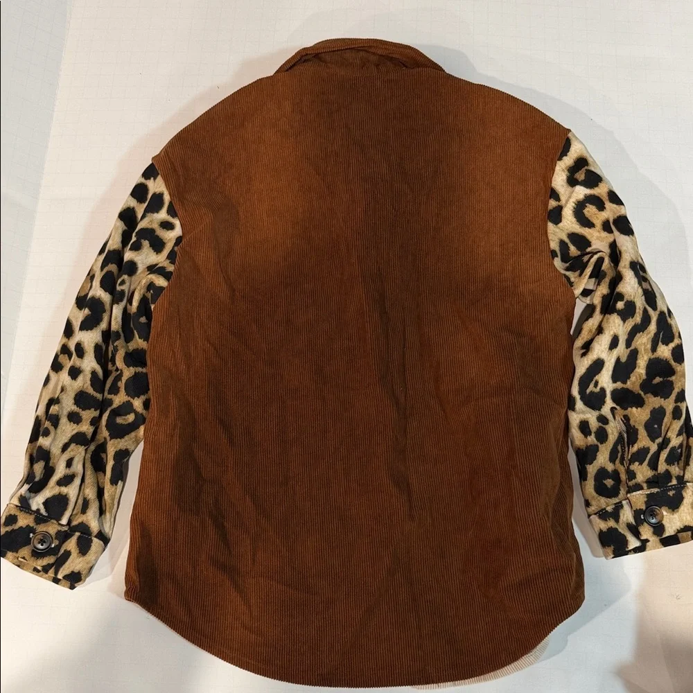 Leopard Print and Tan Kids Matching Set